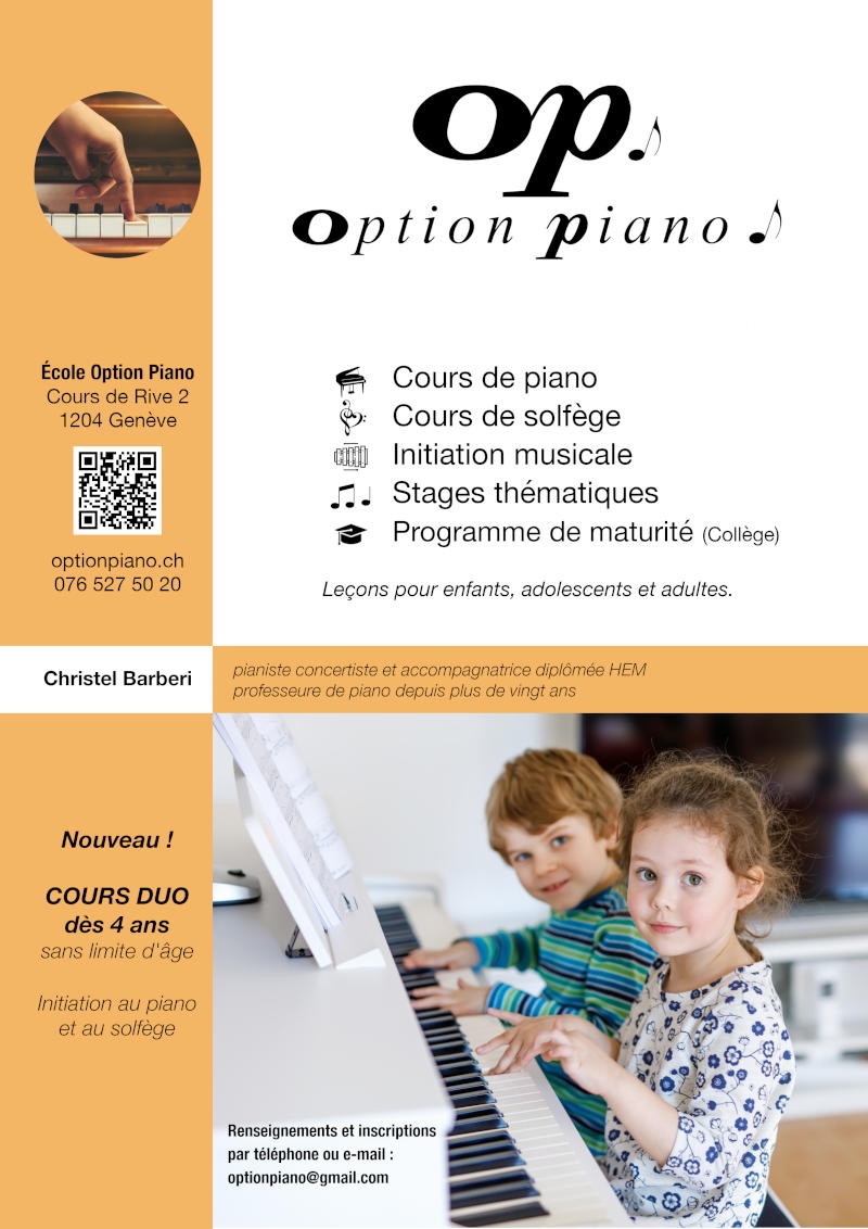 cours de piano à Genève